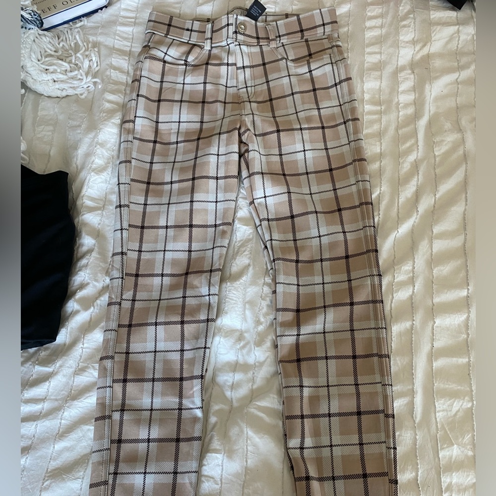 Plaid jeggings